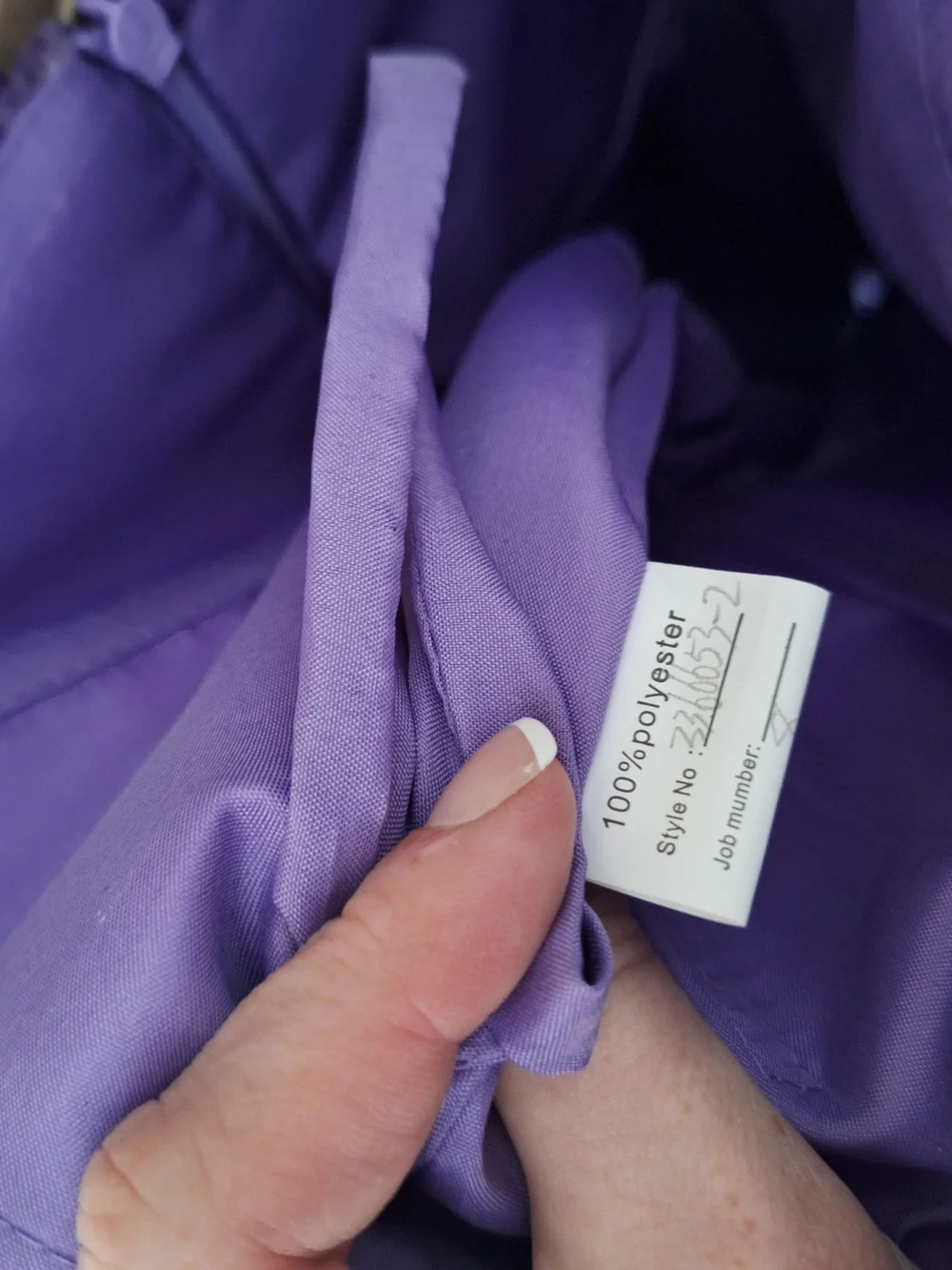 Purple Sequin Fit-and-Flare Mini Dress Size 8 - Picture 6 of 6
